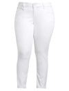 SLINK JEANS, PLUS SIZE WOMEN'S MID-RISE ANKLE SKINNY JEANS