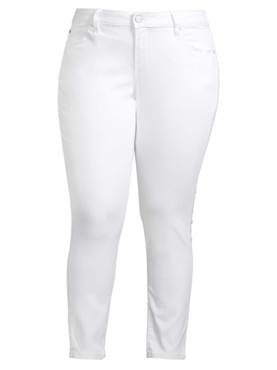 Slink Jeans, Plus Size Women's Mid-rise Ankle Skinny Jeans In Charlie