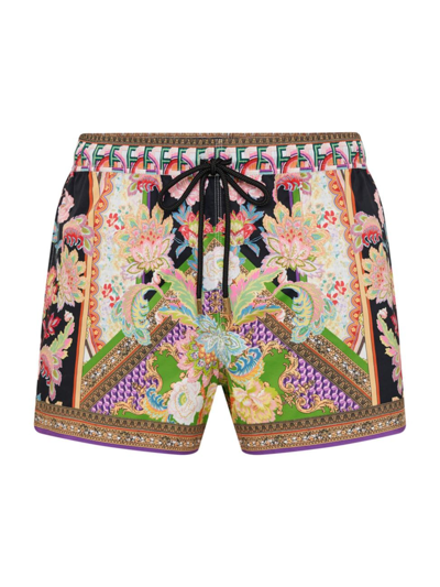 Hotel Franks By Camilla Men's Short Swim Shorts In Sundown In Sicily