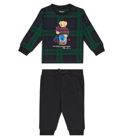 Polo Ralph Lauren Baby Set Aus Sweatshirt Und Jogginghose In Multicoloured