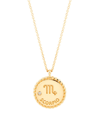 Saks Fifth Avenue Women's 14k Gold & Diamond Star Sign Pendant Necklace In Scorpio