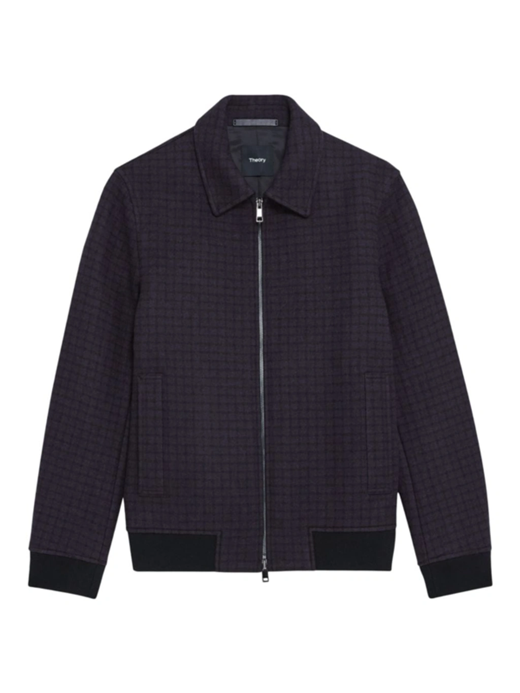 Theory Wyatt Micro Check Jacket In Mink Multi ModeSens