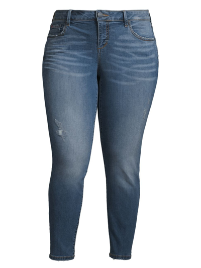 Slink Jeans, Plus Size Women's Hazel Mid-rise Skinny Jeans