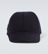 Prada Virgin Wool Felt Baseball Cap In Blue