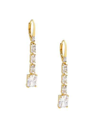 Adriana Orsini Women's Naomi 18k Gold-plated & Cubic Zirconia Linear Drop Earrings