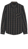 Rag & Bone Fit 2 Yokohama Cotton Plaid Slim Fit Button Down Shirt In Black