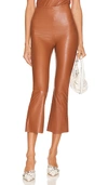COMMANDO FAUX LEATHER CROPPED FLARE PANT