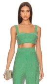 Bronx And Banco X Revolve Capri Diamond Bustier In Emerald