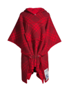 BURBERRY WOMEN'S HOODED CHECK WOOL CAPE
