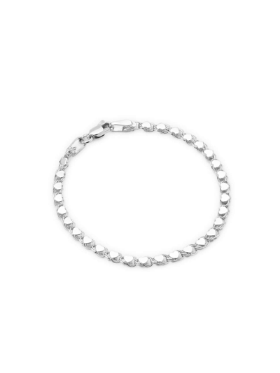 Saks Fifth Avenue Kid's 14k White Gold Heart Chain Bracelet