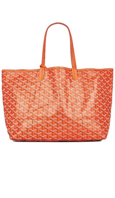 Fwrd Renew Goyard Saint Louis Pm Tote Bag In Orange