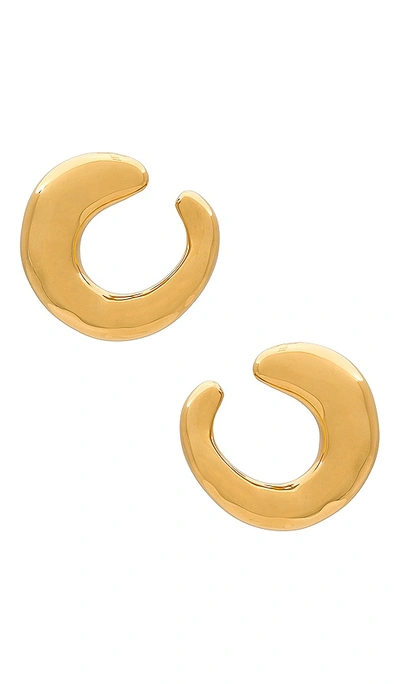 Missoma Organic Twisted Studs In Metallic Gold