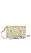 Fwrd Renew Louis Vuitton Petite Malle Shoulder Bag In Metallic Silver