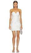 Milly Ronni Cady Embroidery Dress In White