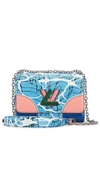 Fwrd Renew Louis Vuitton Twist Lock Shoulder Bag In Baby Blue