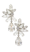 Jennifer Behr Raelynn Crystal-embellished Earrings In Metallic Silver