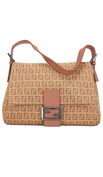 Fwrd Renew Fendi Zucca Mama Baguette Shoulder Bag In Pink