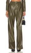 ALICE AND OLIVIA POMPEY FAUX LEATHER PANT