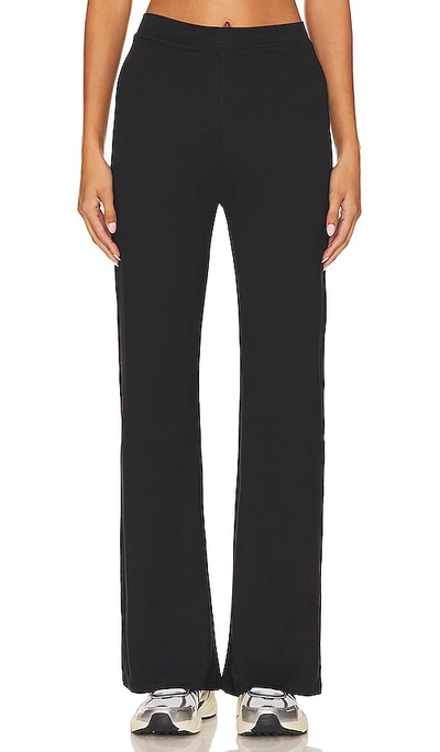 Re Ona Signature Wide Leg Modal Pant In Black