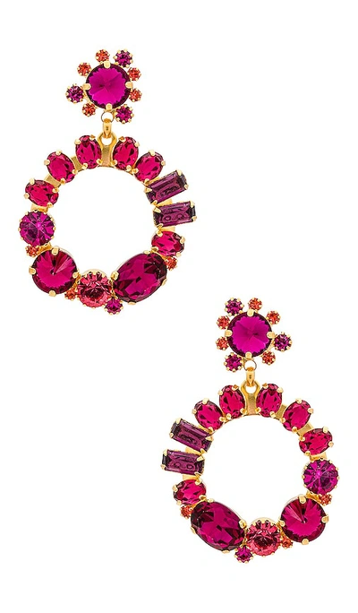 Elizabeth Cole Lylia Earrings In Pink