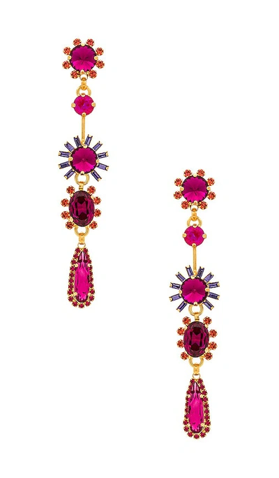 Elizabeth Cole Astraea Earrings In Pink