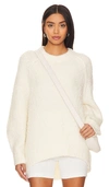Free People Teddy Sweater Tunic In Sugar Swirl In Ivory