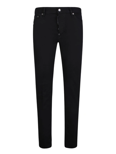 Dsquared2 Black Bull Cropped Jeans