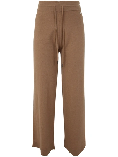 Woolrich Cashmere Blend Track Pant In Suede Brown