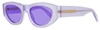 Marni Women's Cat Eye Sunglasses Rainbow Mountains Uc1 Purple 52mm In Multi