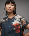 Allsaints Anna Rosalie Floral Printed T-shirt