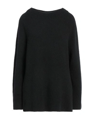 Emporio Armani Woman Sweater Black Size 14 Polyester, Wool, Alpaca Wool, Elastane