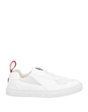 Ferrari Man Sneakers White Size 7 Soft Leather, Textile Fibers In White