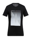 Armani Exchange Man T-shirt Black Size Xxl Cotton