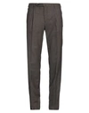 Rota Man Pants Dark Brown Size 38 Wool, Silk, Linen