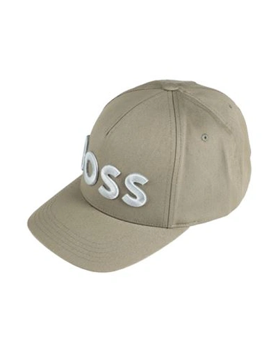 Hugo Boss Boss Man Hat Military Green Size Onesize Cotton