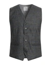 PRIMO EMPORIO PRIMO EMPORIO MAN TAILORED VEST GREY SIZE 44 POLYESTER, VISCOSE, ELASTANE