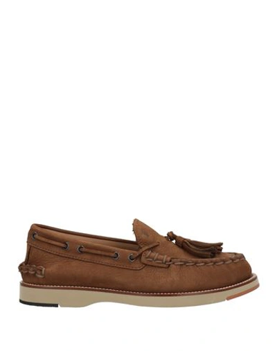 Tod's Man Loafers Brown Size 7.5 Soft Leather