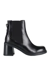 SEE BY CHLOÉ SEE BY CHLOÉ WOMAN ANKLE BOOTS BLACK SIZE 8 CALFSKIN