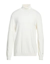 Mqj Man Turtleneck White Size Xxl Polyamide, Wool, Viscose, Cashmere