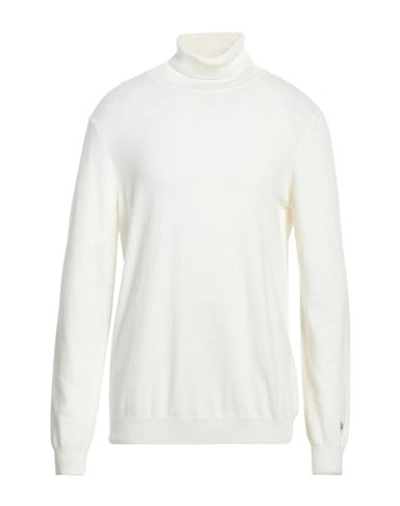 Mqj Man Turtleneck White Size Xxl Polyamide, Wool, Viscose, Cashmere