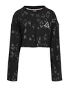 Just Cavalli Woman Sweatshirt Black Size Xxl Cotton, Elastane