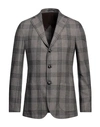 Barba Napoli Man Blazer Dove Grey Size 44 Virgin Wool, Cotton, Silk