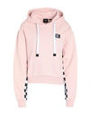 Vans Boom Boom Check It Hoodie Woman Sweatshirt Light Pink Size L Cotton