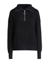 Vero Moda Woman Turtleneck Black Size L Livaeco By Birla Cellulose, Polyester, Nylon In Black
