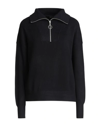 Vero Moda Woman Turtleneck Black Size L Livaeco By Birla Cellulose, Polyester, Nylon