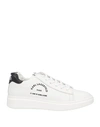 Karl Lagerfeld Woman Sneakers White Size 9 Soft Leather