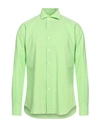 Xacus Man Shirt Acid Green Size 17 ½ Cotton, Polyester
