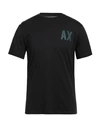 Armani Exchange Man T-shirt Black Size Xxl Cotton