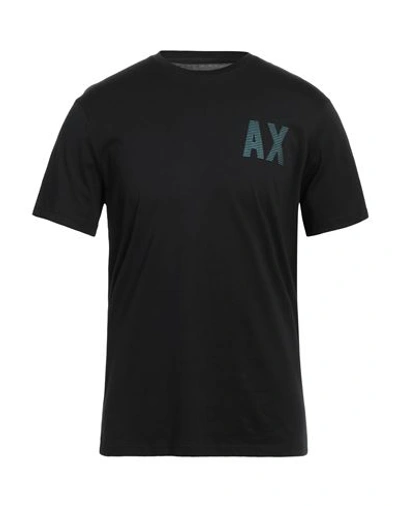 Armani Exchange Man T-shirt Black Size Xxl Cotton In Black