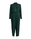 Gattinoni Woman Jumpsuit Green Size 8 Polyester, Elastane